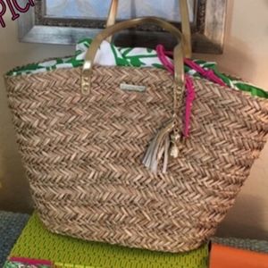 Lilly Pulitzer Large Tote Drawstring Bag
